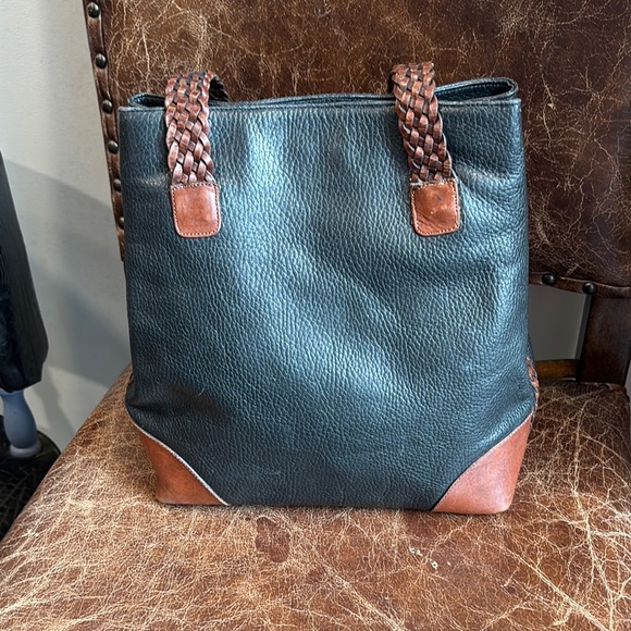 Vintage Nine West Black and Brown leather Hobo Bag - Picture 11 of 12